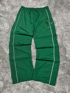Pantalon de jogging Nike vintage des années 2000 "Vert/Blanc" (L)