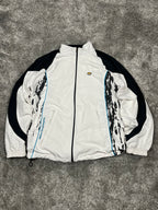 Veste de survêtement Nike TN vintage des années 2000 "Blanc/Noir" (L)