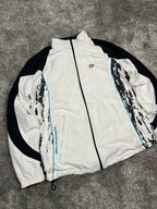 Veste de survêtement Nike TN vintage des années 2000 "Blanc/Noir" (L)