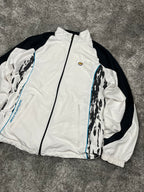 Veste de survêtement Nike TN vintage des années 2000 "Blanc/Noir" (L)