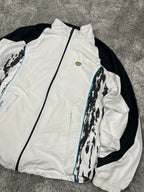 Veste de survêtement Nike TN vintage des années 2000 "Blanc/Noir" (L)