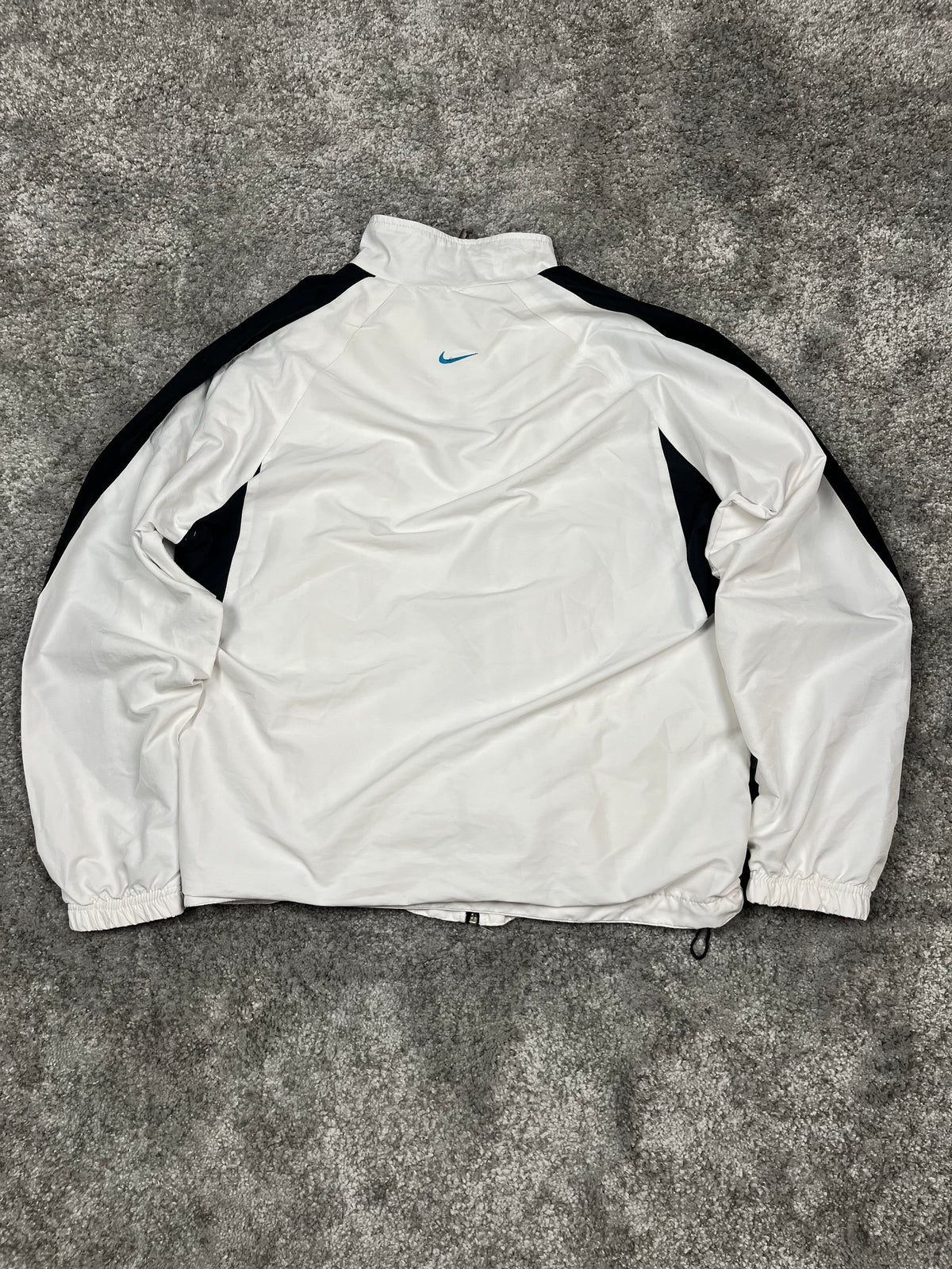 Veste de survêtement Nike TN vintage des années 2000 "Blanc/Noir" (L)