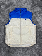 Nike Puffer Vest Rare Vintage 2000s "White/Blue" (M)
