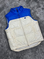 Nike Puffer Vest Rare Vintage 2000s "White/Blue" (M)