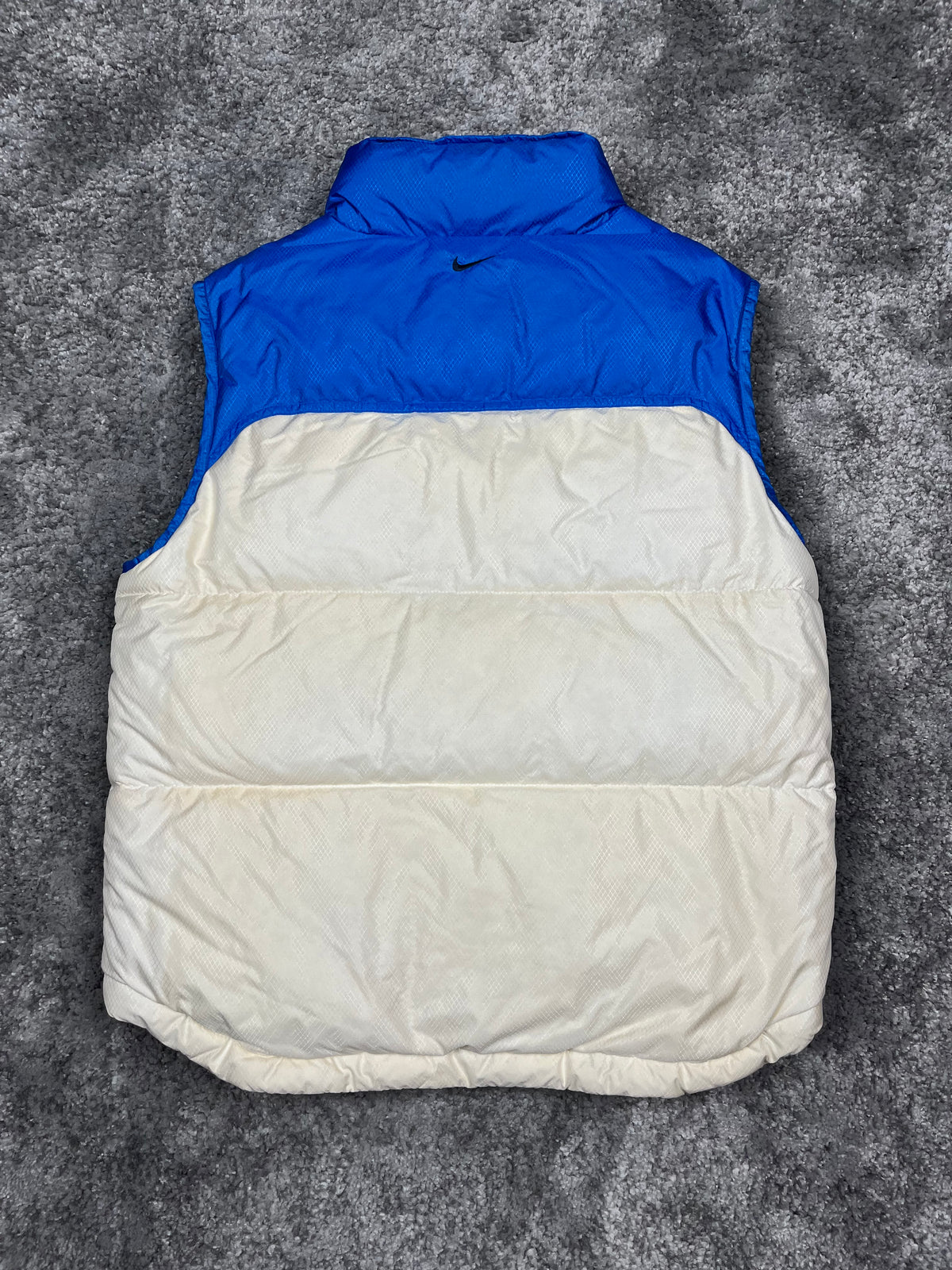 Nike Puffer Vest Rare Vintage 2000s "White/Blue" (M)