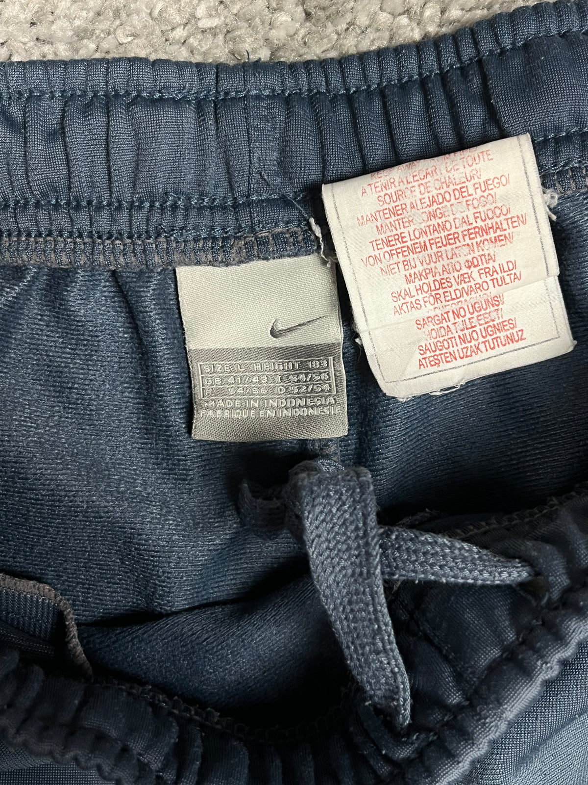 Pantalon de survêtement Nike Vintage années 2000 "Bleu/Blanc" (L)