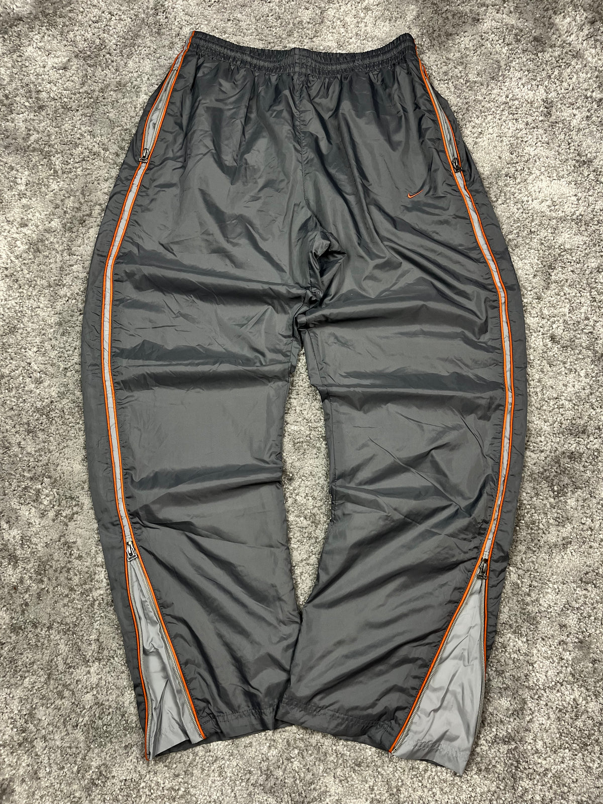 Nike Trackpant Rare Vintage 2000s "Gray/Orange" (M)