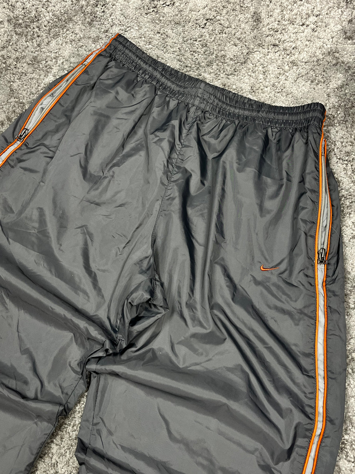 Nike Trackpant Rare Vintage 2000s "Gray/Orange" (M)