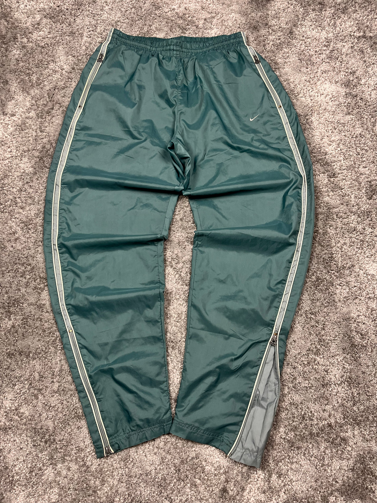 Pantalón de chándal Nike Vintage raro años 2000 "Azul/Blanco" (S)