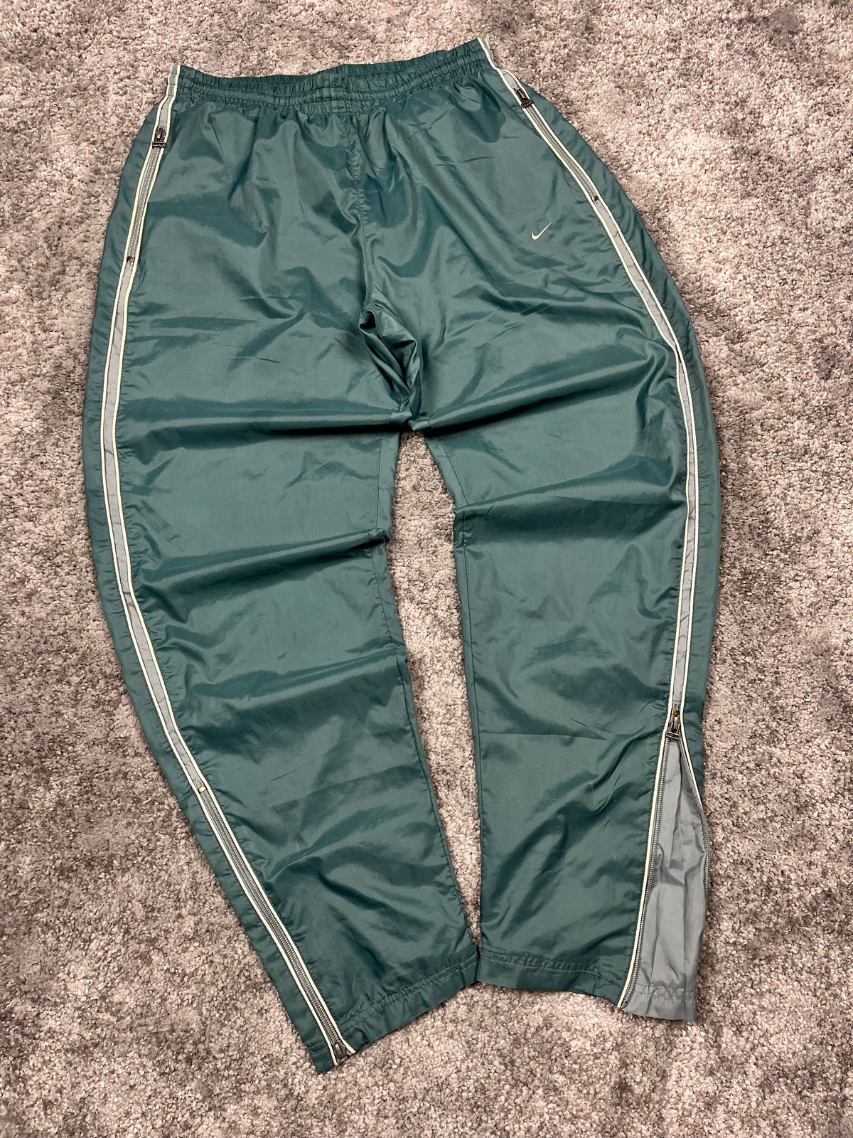 Pantalón de chándal Nike Vintage raro años 2000 "Azul/Blanco" (S)