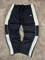 Pantalon de survêtement Adidas 3 bandes vintage années 2000 « Marine/Bleu » (XL)