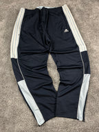 Pantalon de survêtement Adidas 3 bandes vintage années 2000 « Marine/Bleu » (XL)