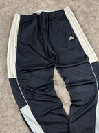 Pantalon de survêtement Adidas 3 bandes vintage années 2000 « Marine/Bleu » (XL)