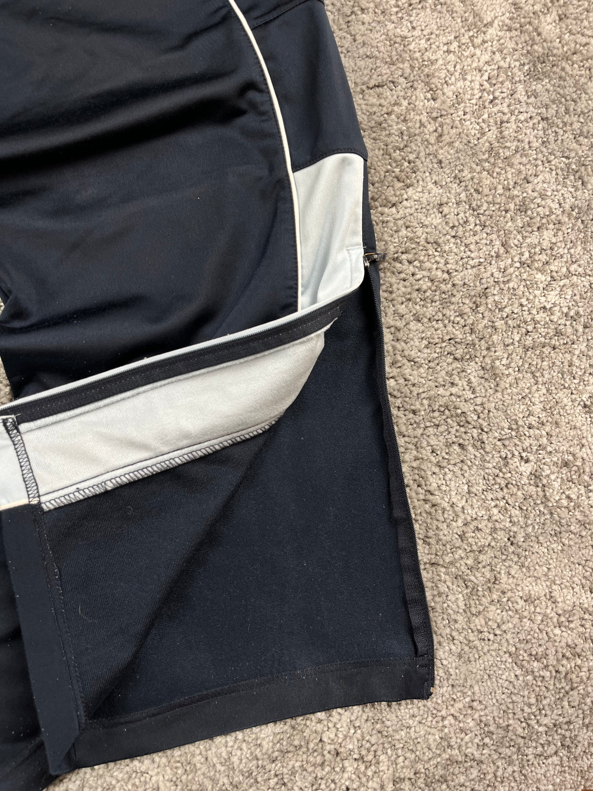 Pantalon de survêtement Adidas 3 bandes vintage années 2000 « Marine/Bleu » (XL)