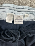 Pantalon de survêtement Adidas 3 bandes vintage années 2000 « Marine/Bleu » (XL)