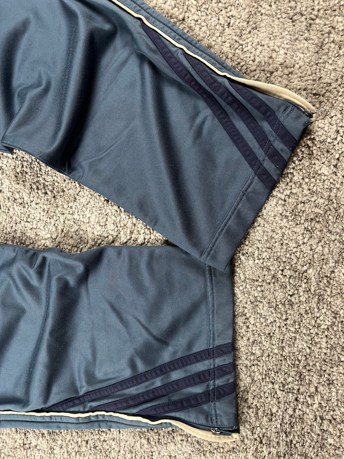 Adidas 3 Stripes Tracksuit Vintage 2000s "Navy/Beig" (XL)