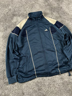 Adidas 3 Stripes Tracksuit Vintage 2000s "Navy/Beig" (XL)