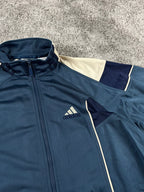Adidas 3 Stripes Tracksuit Vintage 2000s "Navy/Beig" (XL)