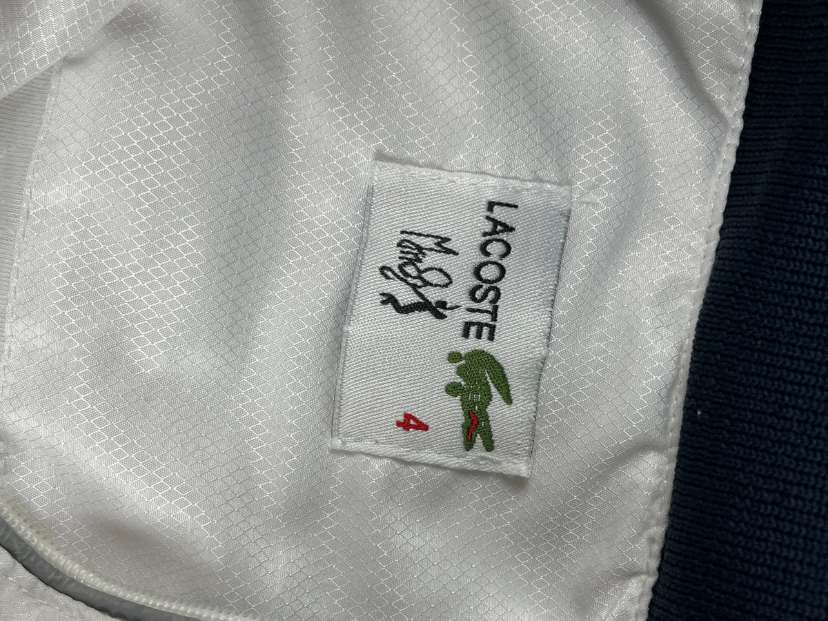 Chaqueta deportiva Lacoste vintage años 2000 "Blanco/Azul" (M)
