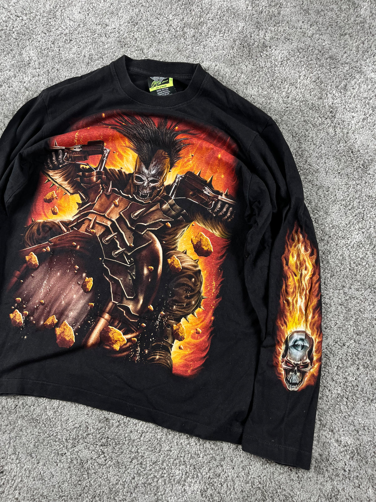 Rock Eagle Longsleeve Y2K Graphic "Black" (L)