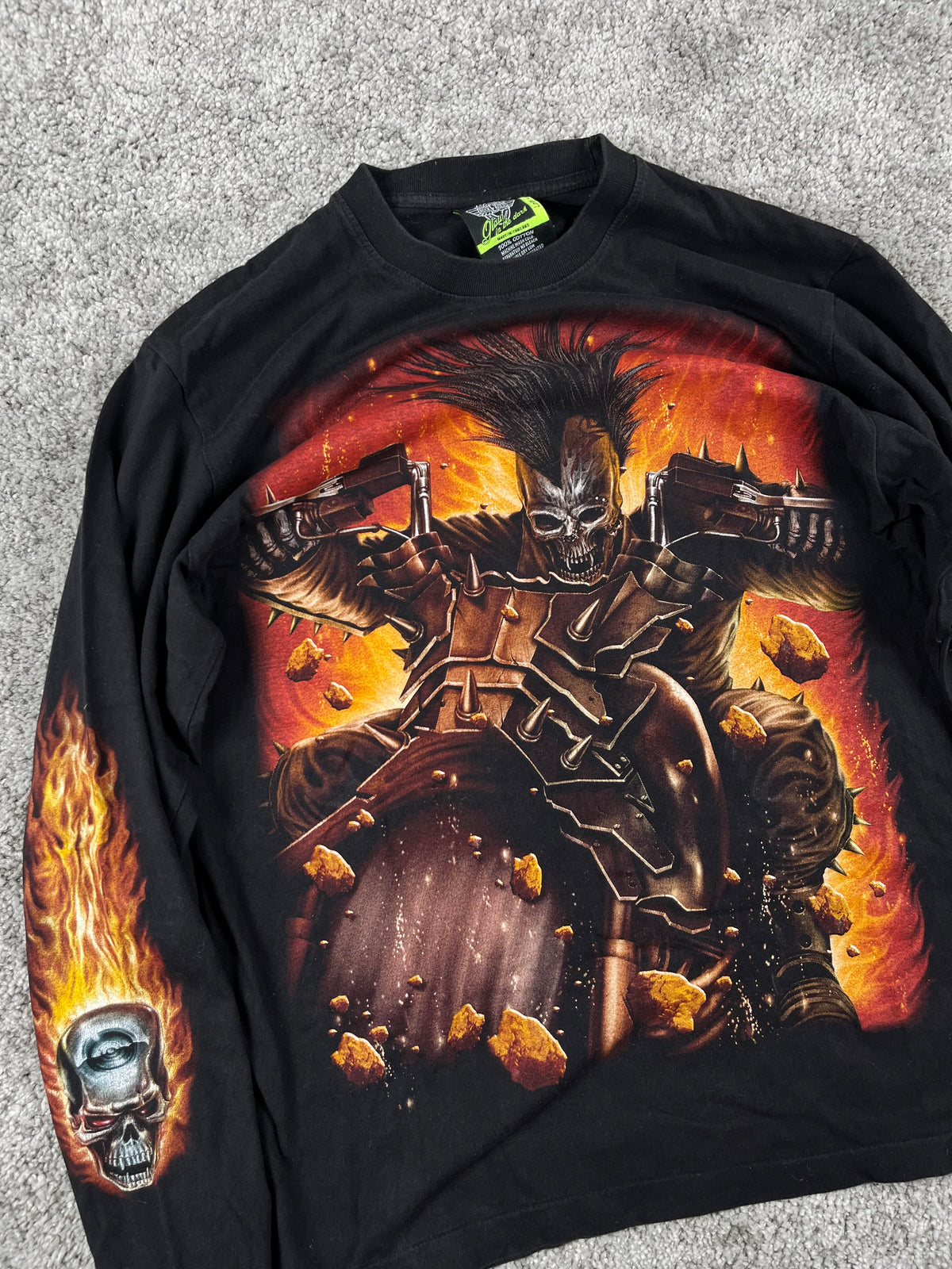 Rock Eagle Longsleeve Y2K Graphic "Black" (L)