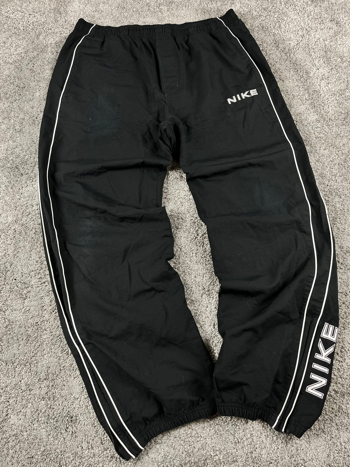 Pantalón de chándal Nike Vintage años 2000 "Negro/Blanco" (XL)