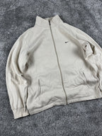 Veste de survêtement Nike vintage années 2000 "Beige/Crème" (M)
