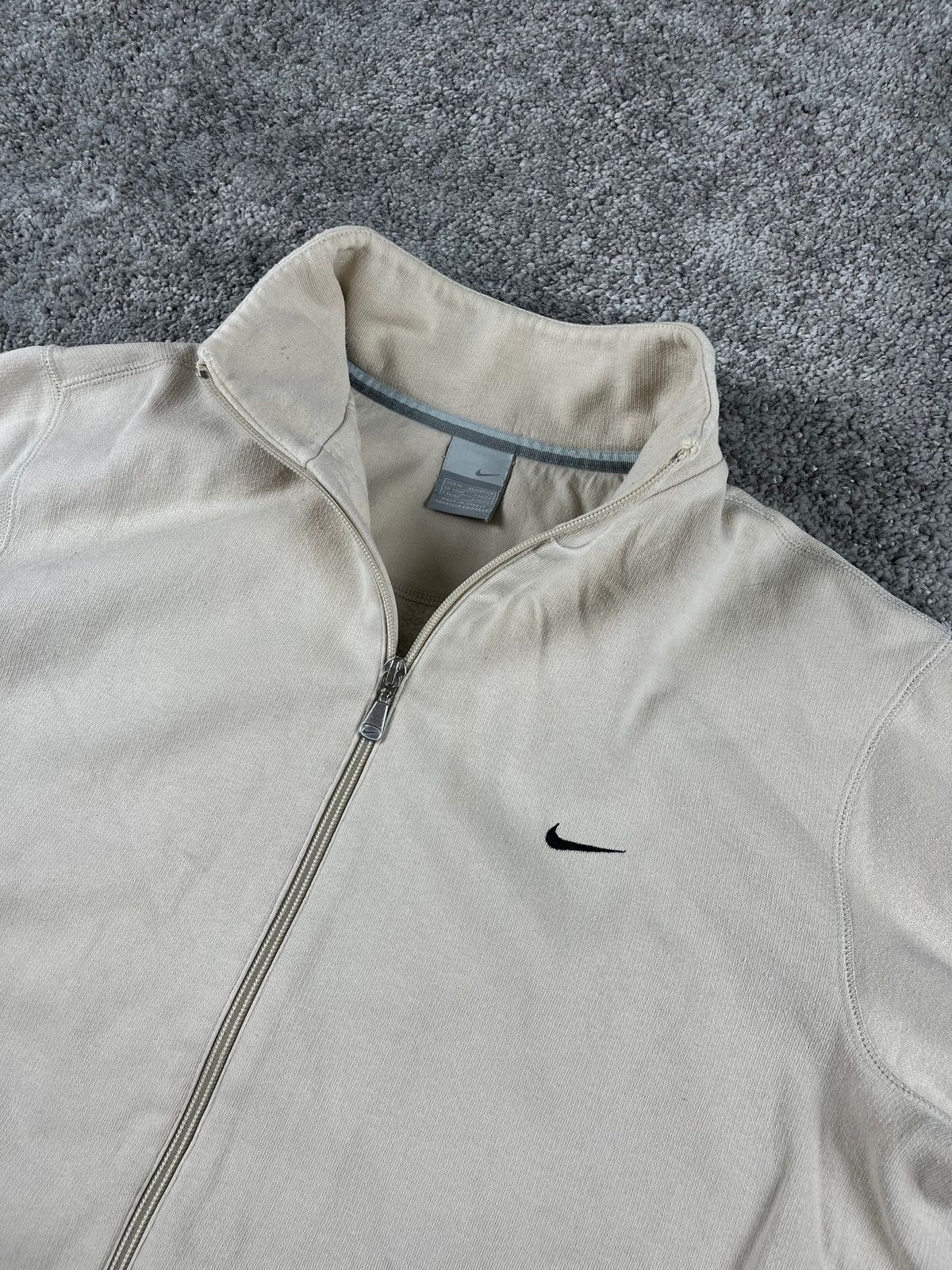 Veste de survêtement Nike vintage années 2000 "Beige/Crème" (M)