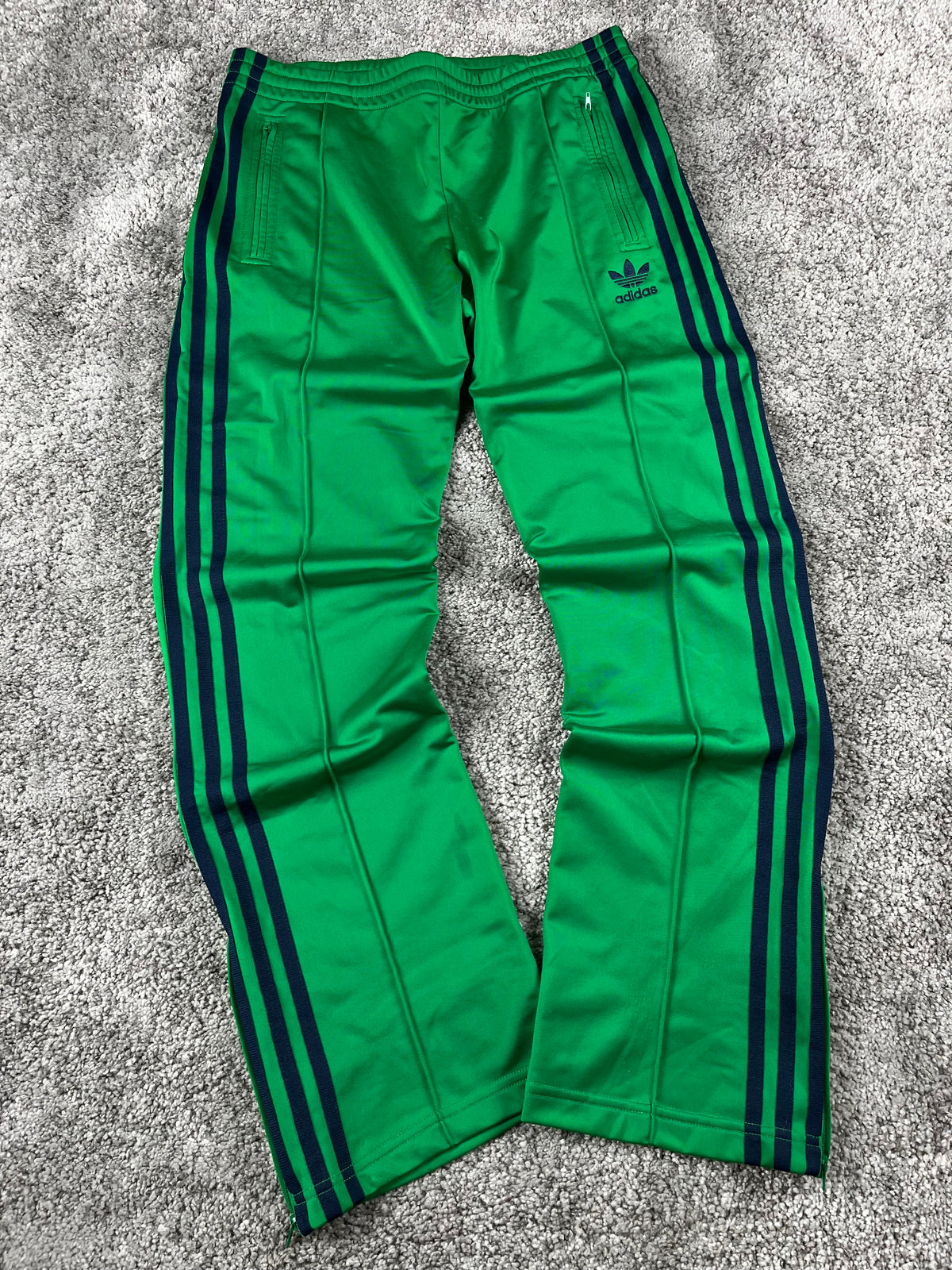Pantalón de chándal Adidas 3 bandas vintage años 2000 "Verde/Azul marino" (S)