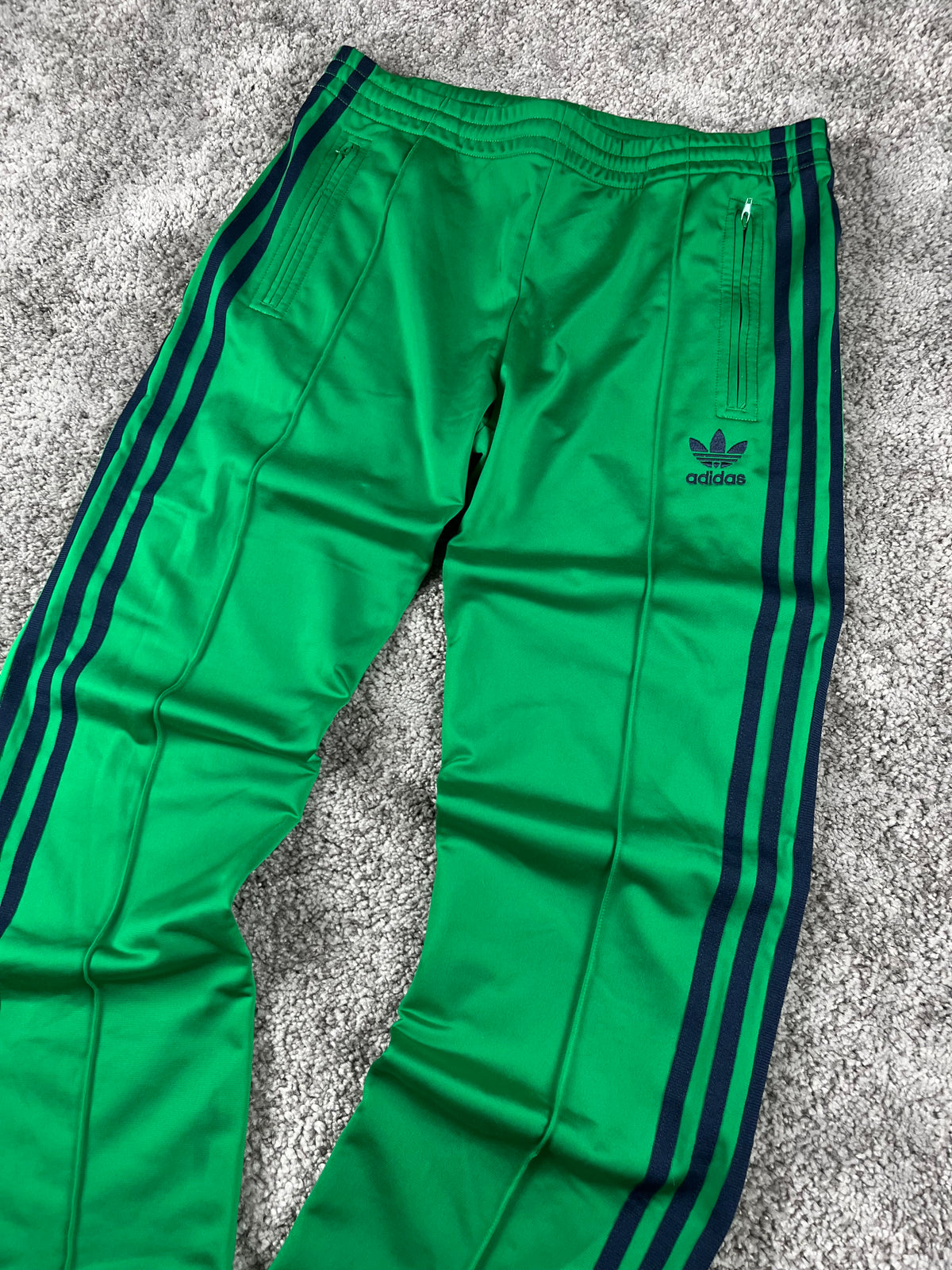 Adidas 3 Stripes Trackpant Vintage 2000s "Green/Navy" (S)