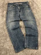 Bolso "Denim" estampado de estilo baggy streetwear Y2K de Armani Jeans, hecho en Italia (M)