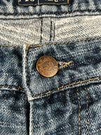 Bolso "Denim" estampado de estilo baggy streetwear Y2K de Armani Jeans, hecho en Italia (M)