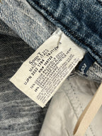 Bolso "Denim" estampado de estilo baggy streetwear Y2K de Armani Jeans, hecho en Italia (M)