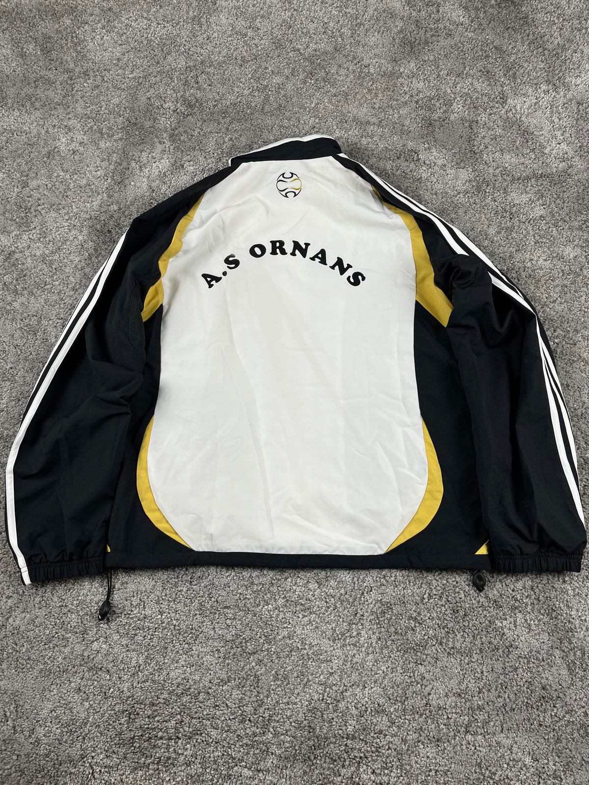 Adidas TrackJacket Vintage 2000s "Black/Yellow/White" (L)