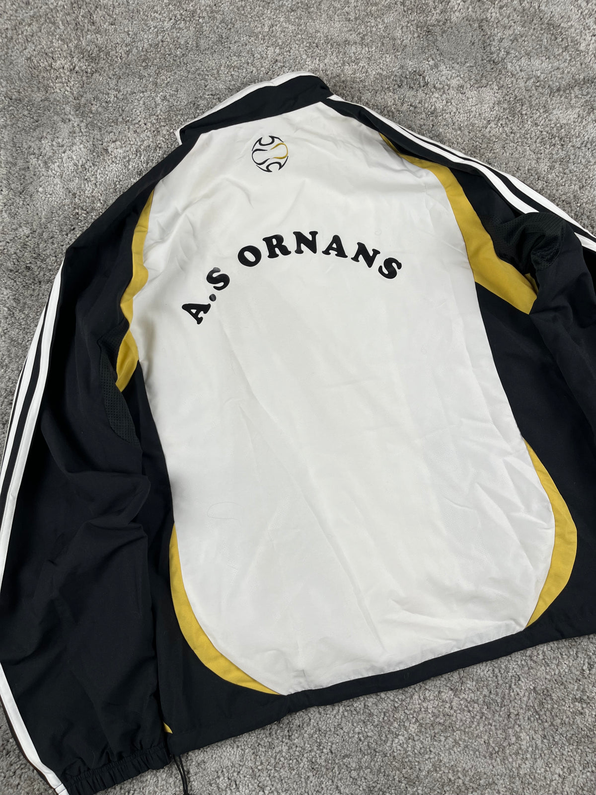 Adidas TrackJacket Vintage 2000s "Black/Yellow/White" (L)