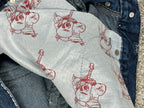 Jean True Religion « Made in USA » style baggy streetwear Y2K, motif « Denim » (S)