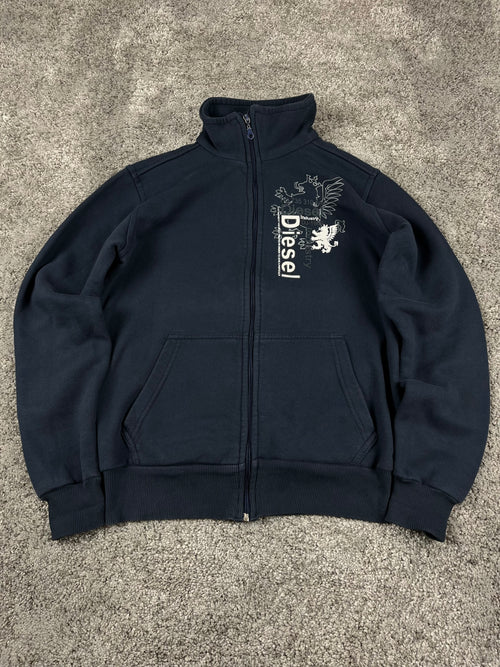 Chaqueta deportiva Diesel Vintage años 2000 "Azul marino/Blanco" (S)