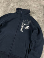 Diesel TrackJacket Vintage 2000s "Navy/White" (S)
