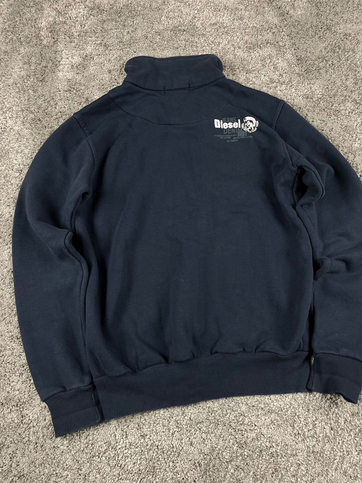 Diesel TrackJacket Vintage 2000s "Navy/White" (S)