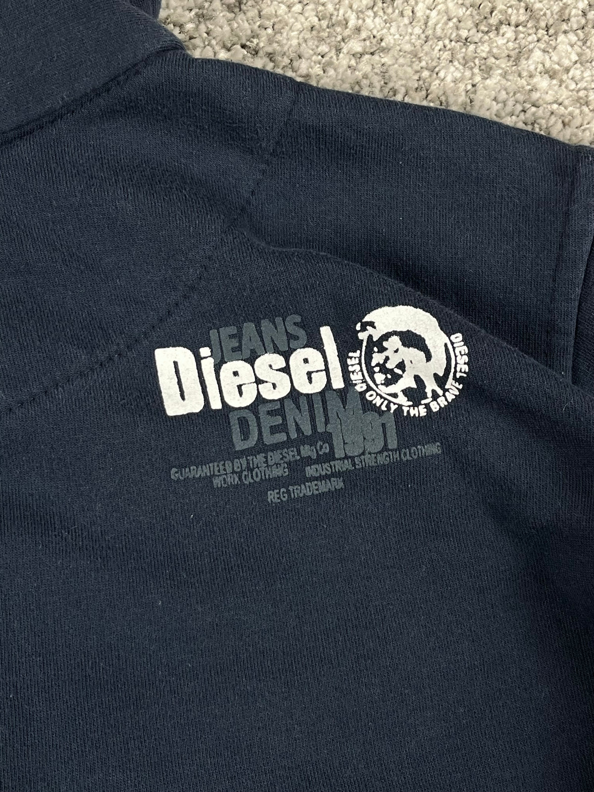 Diesel TrackJacket Vintage 2000s "Navy/White" (S)