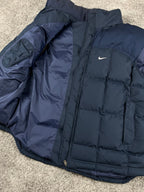 Gilet matelassé Nike vintage années 2000 "Bleu marine/Bleu" (XXL)