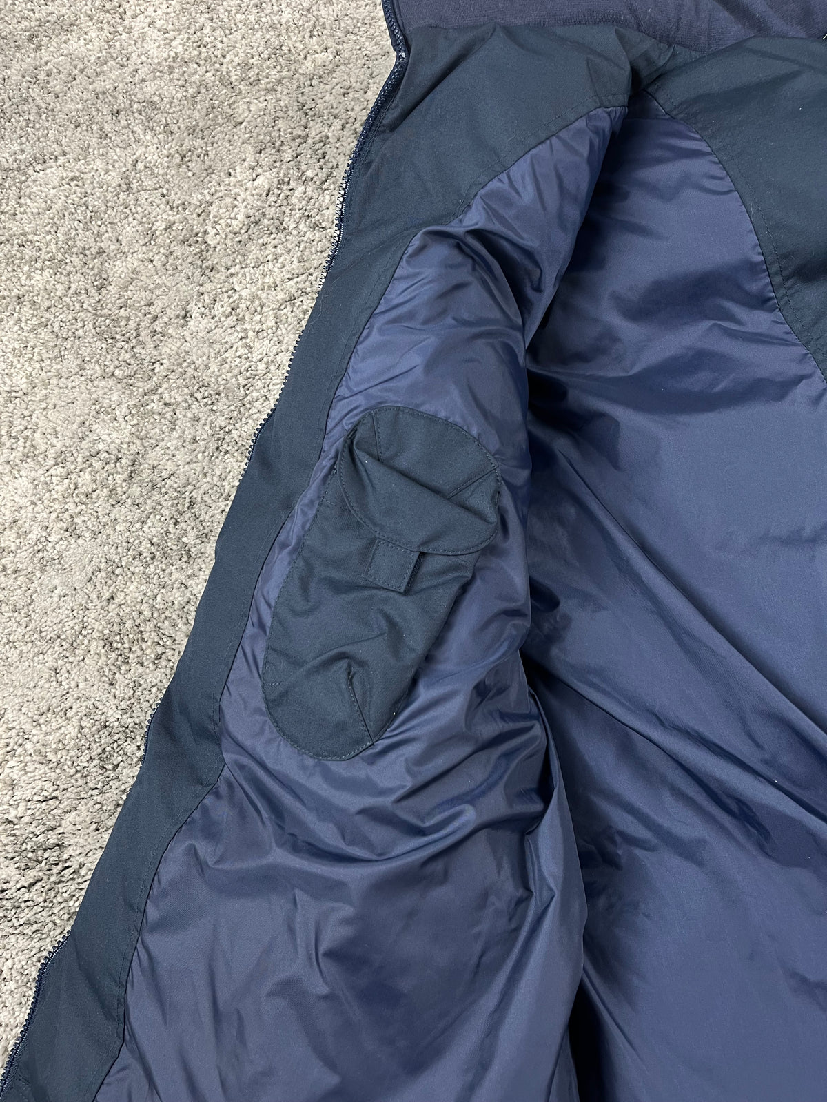 Gilet matelassé Nike vintage années 2000 "Bleu marine/Bleu" (XXL)