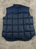 Gilet matelassé Nike vintage années 2000 "Bleu marine/Bleu" (XXL)