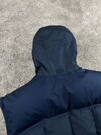 Gilet matelassé Nike vintage années 2000 "Bleu marine/Bleu" (XXL)