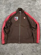 Veste de survêtement Nike vintage années 2000 "Marron/Rouge" (L)