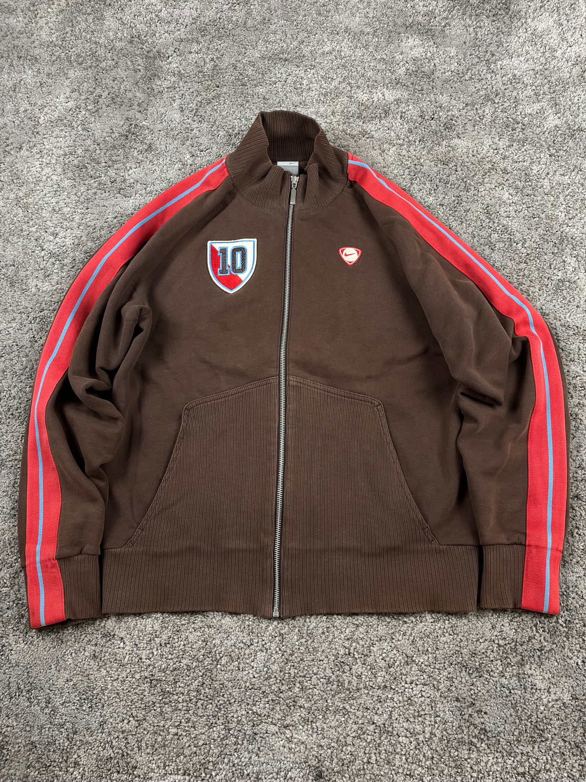 Nike TrackJacket Vintage 2000s "Brown/Red" (L)