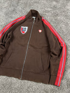Veste de survêtement Nike vintage années 2000 "Marron/Rouge" (L)