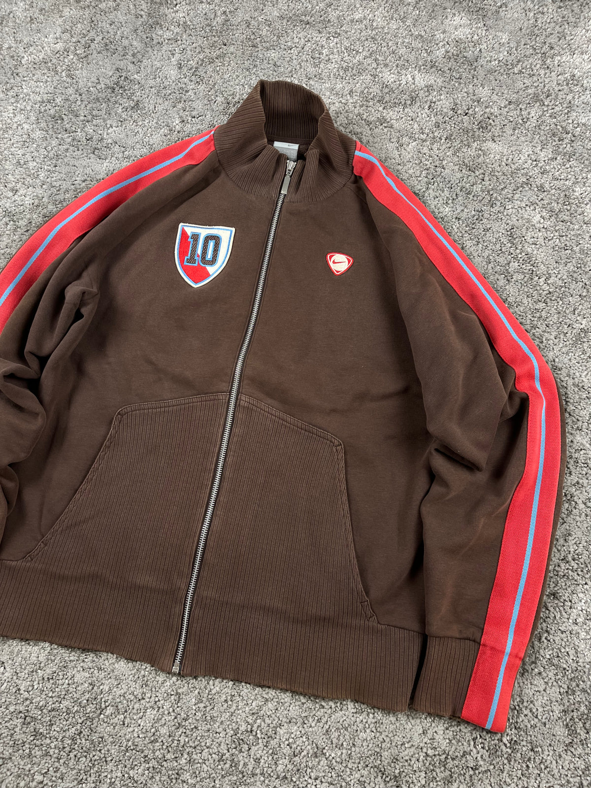Nike TrackJacket Vintage 2000s "Brown/Red" (L)