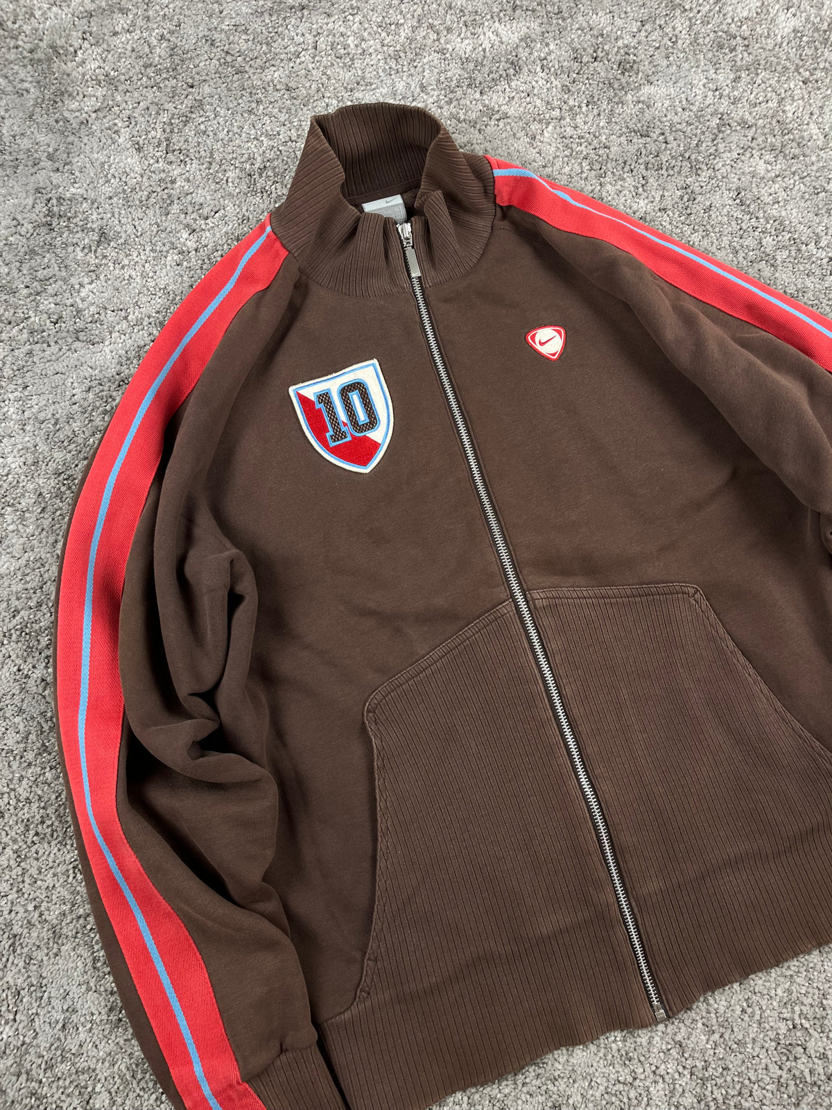 Nike TrackJacket Vintage 2000s "Brown/Red" (L)
