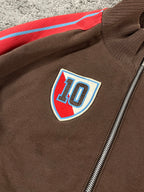 Veste de survêtement Nike vintage années 2000 "Marron/Rouge" (L)